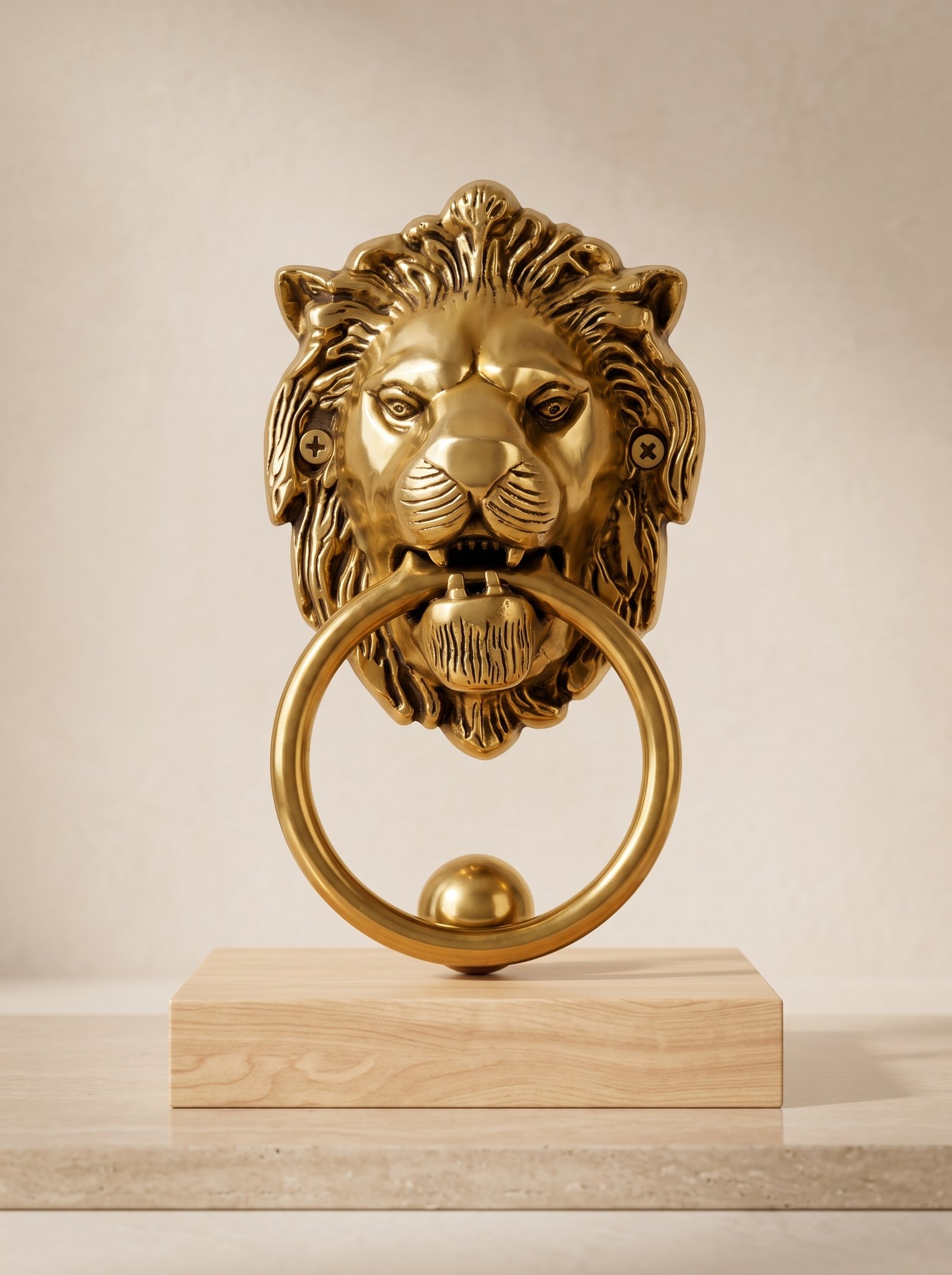 Traditional Lion Head Door Knocker